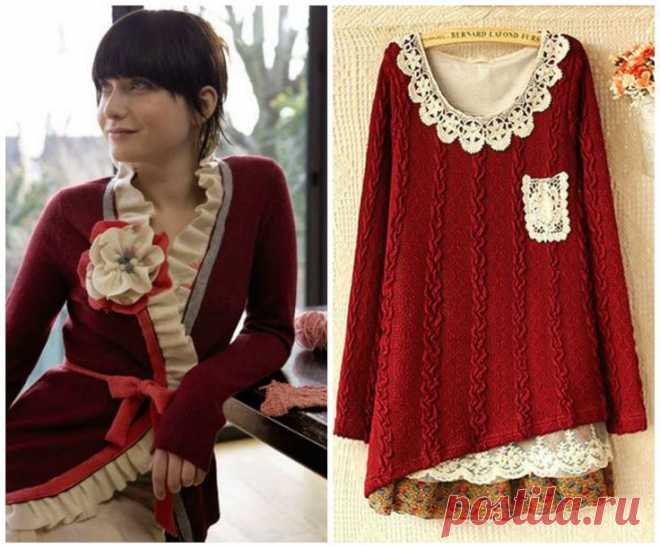 Переделки свитеров и трикотажа.