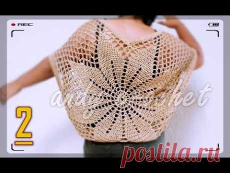 BLUSA / PONCHO A #CROCHET  parte 2 de ( 2 )