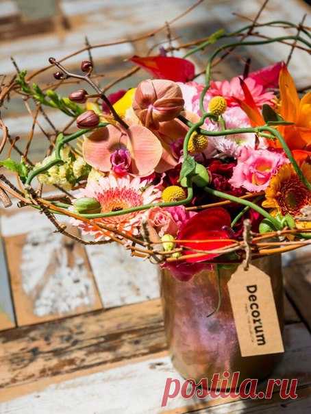 сделано с цветами и растениями #decorum