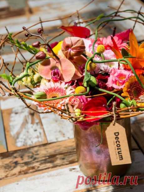 сделано с цветами и растениями #decorum