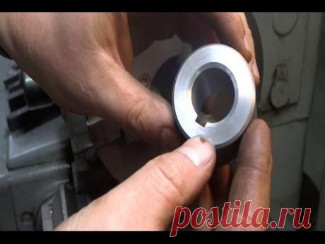 Как сделать шпоночный паз на ТОКАРНОМ СТАНКЕ 1К62