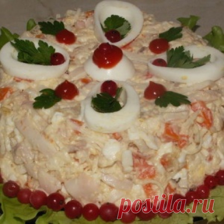 Салат «Морской царь» — для любителей морепродуктов!