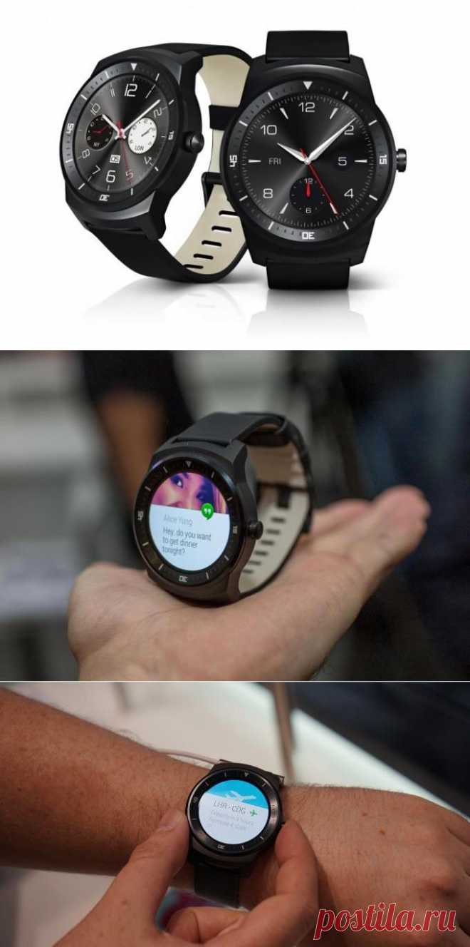 Часы LG G Watch R на Android Wear