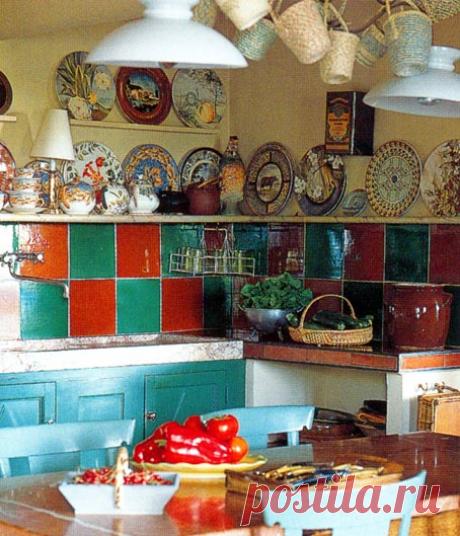 Интерьер кухни в стиле кантри