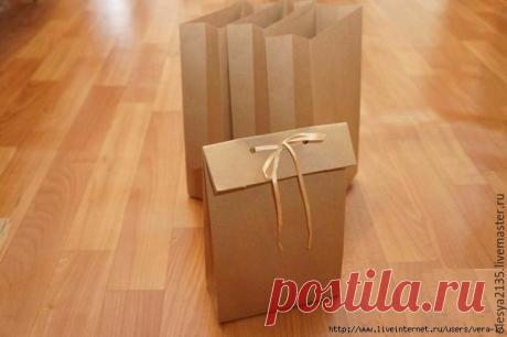 Как сделать упаковочный пакет без выкройки за 5 минут