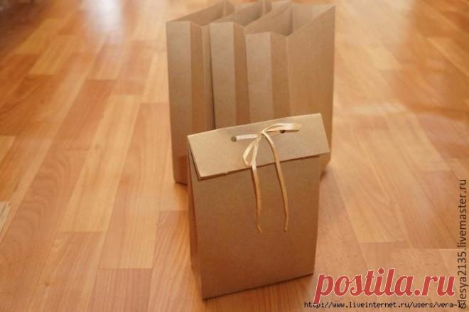 Как сделать упаковочный пакет без выкройки за 5 минут