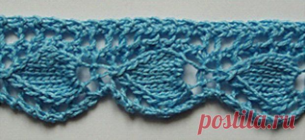 Кайма спицами - схемы (27 вариантов)