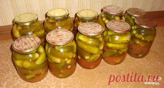 Консервированные огурцы с кетчупом - пошаговый кулинарный рецепт на Повар.ру