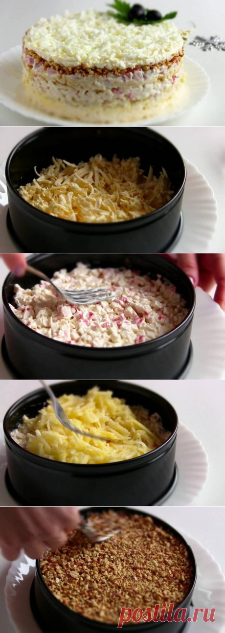 🍴САЛАТ «СНЕЖНАЯ КОРОЛЕВА» к новогоднему столу! ❄