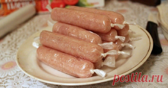 Как приготовить натуральные свиные сосиски за 30 минут Только мясо, никакой химии!