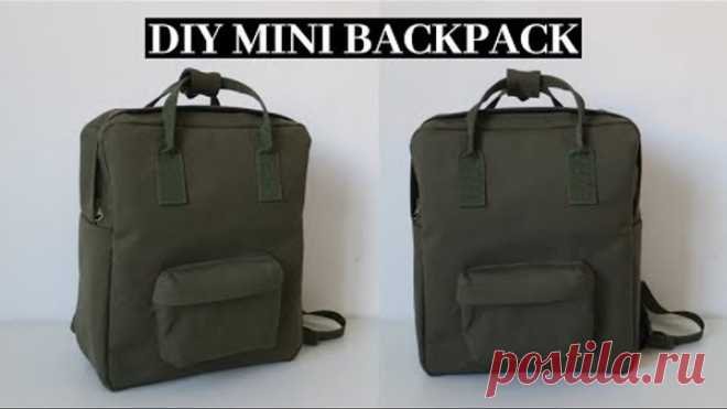 Diy mini backpack | Sewing tutorial