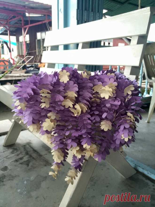 (112) แต่งงาน แบรคดรอป ดอกไม้กระดาษ Flowers Paper By Final Love