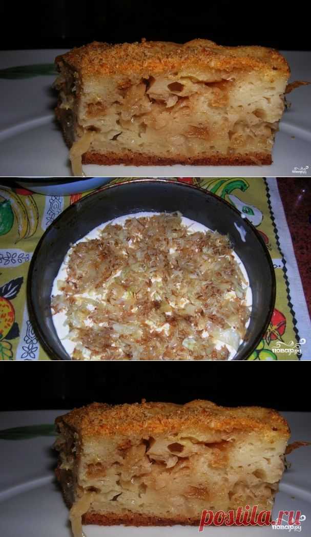 Шарлотка с капустой на кефире - пошаговый кулинарный рецепт на Повар.ру