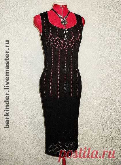 Вязаное платье "Ажурная классика" - платье,вязаное платье,авторское платье