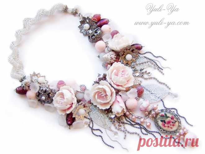 Великолепные «цветочные» украшения Юлии Галущак — Рукоделие