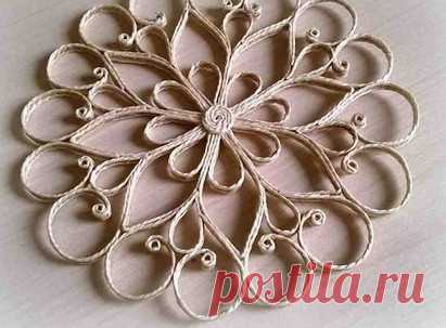 Никогда бы не подумала, что с помощью шпагата и клея ПВА можно создать такую красоту… — Мир интересного