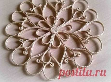 Никогда бы не подумала, что с помощью шпагата и клея ПВА можно создать такую красоту… — Мир интересного