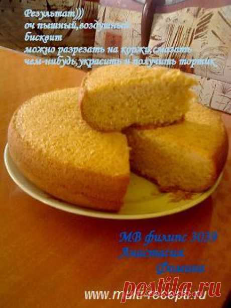 Бисквит из киселя в мультиварке | Рецепты для мультиварки от Марии Шнайдер