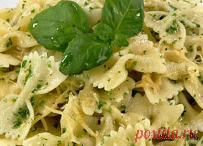 Макароны с ореховым соусом