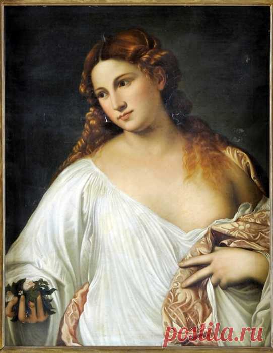 Тициан Вечеллио (1480-1576)
Флора 1515. Флоренция Галерея Уффици