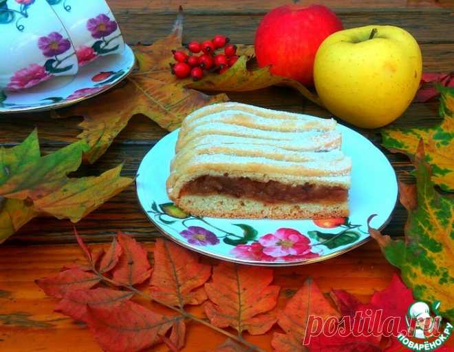 Песочный пирог с яблочной начинкой – кулинарный рецепт