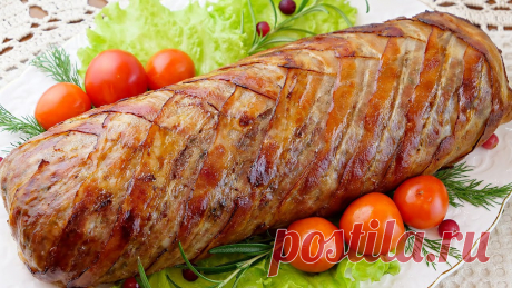 Мясной рулет из фарша