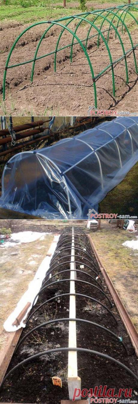 Дуги для парника - металлические, пластиковые, пвх