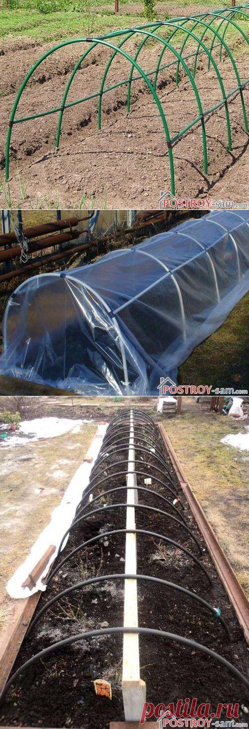 Дуги для парника - металлические, пластиковые, пвх