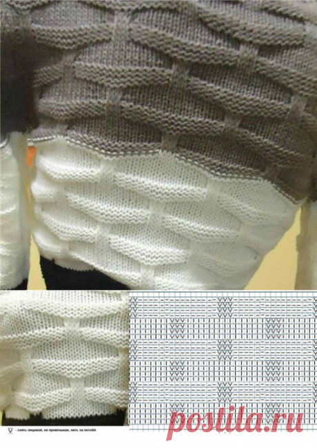 Interesting pattern of spokes. Volumetric pattern knitting |