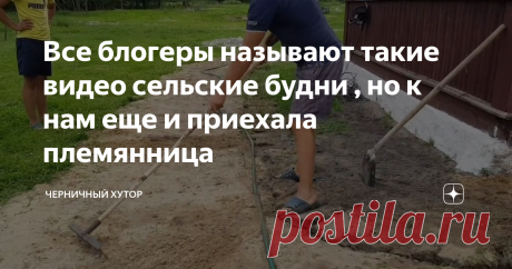 Все блогеры называют такие видео сельские будни , но к нам еще и приехала племянница