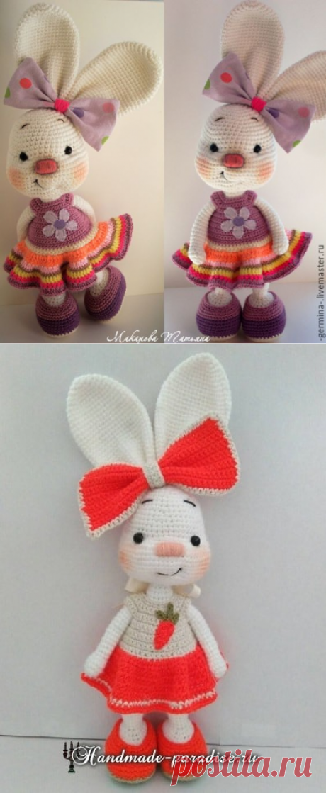 Амигуруми. Зайка в платьице
