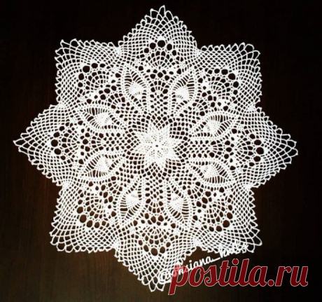 Симпатичная салфеточка крючком