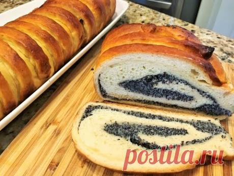 РУЛЕТ С МАКОМ (Маковым Кремом) КОНКУРС. Сдобная выпечка. Roll with Poppy Seeds