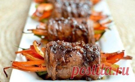 Роллы из говядины с овощами / Экстремальный досуг