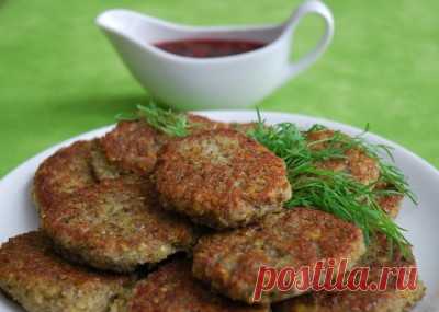 Котлеты из чечевицы с гранатовым соусом : Вегетарианская и постная кухня