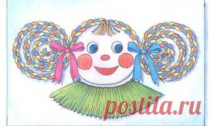 Поделки, аппликации для детей из косичек / Детское творчество - аппликации, поделки из цветной бумаги, картона, теста, пластилина, пластиковых бутылок для детей / Лунтики. Развиваем детей. Творчество и игрушки