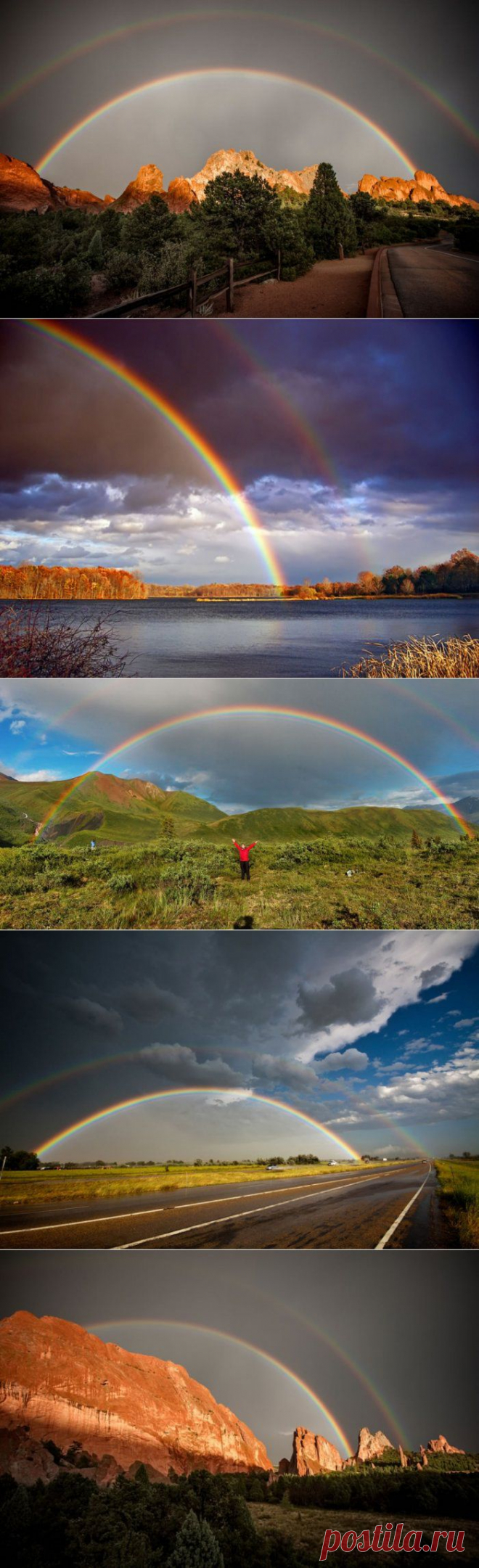 Красоты двойной радуги (44 фото)