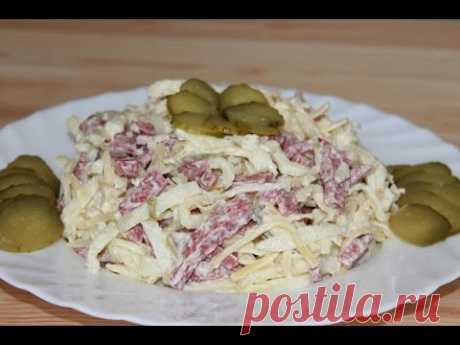 Салаты с яичными блинчиками