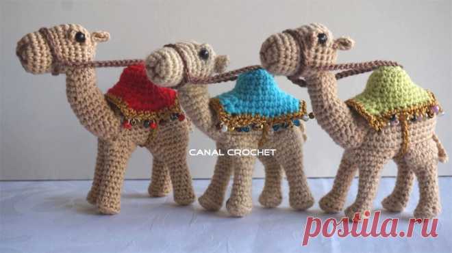 Вязаный верблюд амигуруми крючком