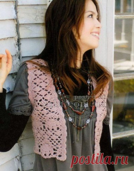 Женские жилеты и безрукавки вязаные крючком и спицами » Страница 9