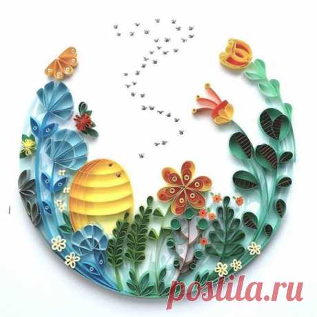 Шикарные картины в технике квиллинг — Сделай сам, идеи для творчества - DIY Ideas