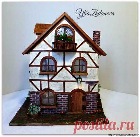 Фахверковый, миниатюрный домик с улицы Potsdamer Platz 25/1.