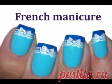 Френч маникюр Konad / French Manicure Konad