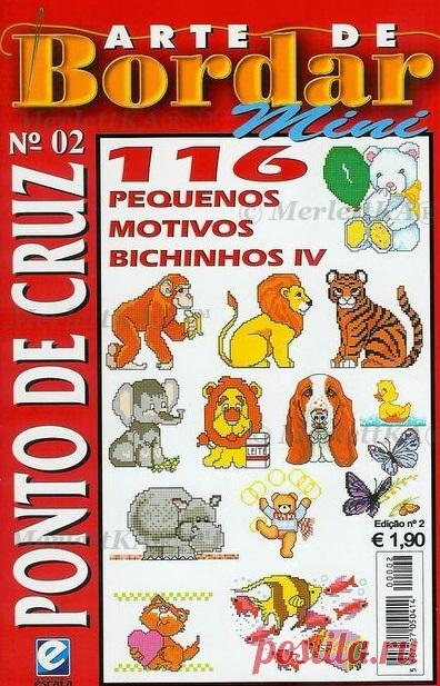ARTE DE BORDAR MINI 02 AdBM Жанр: Вышивка крестом ISSN: 1518-2533 Язык: Португальский Бразильский журнал по вышивке крестом мини сюжетов. Схемы цветные, даны в палитре