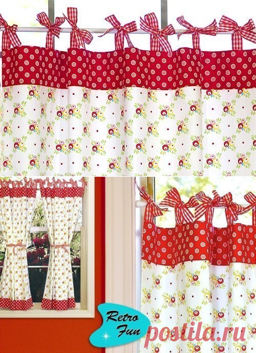 Очень красивые шторы в деревенском стиле — Сделай сам, идеи для творчества - DIY Ideas