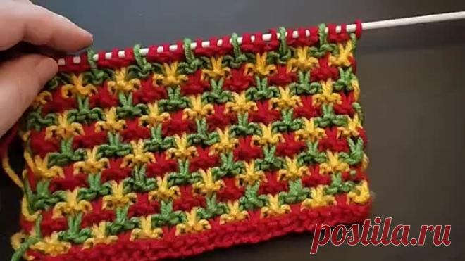 Великолепный узор спицами