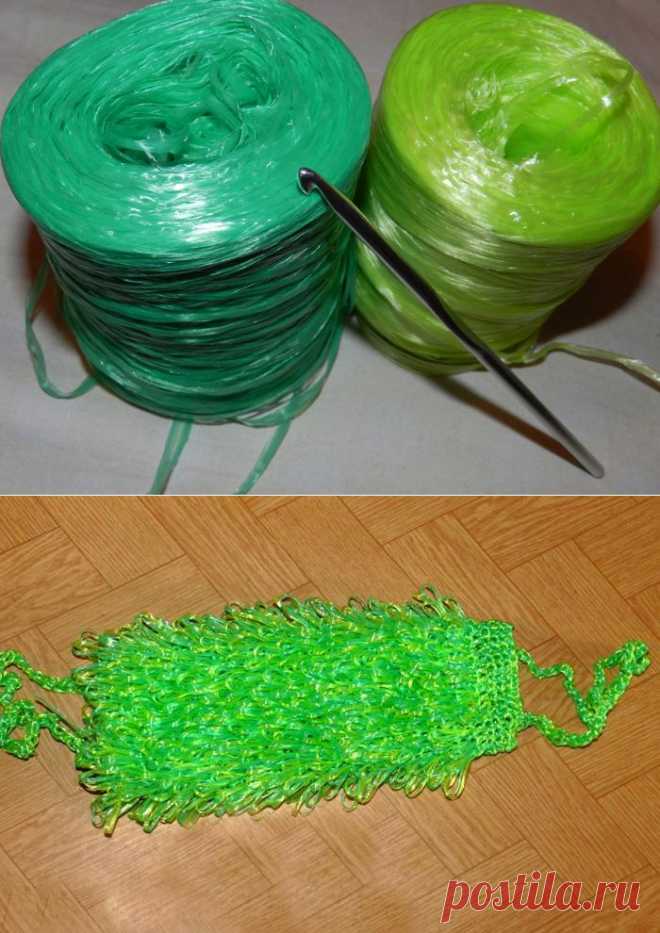 Вязание крючком мочалки