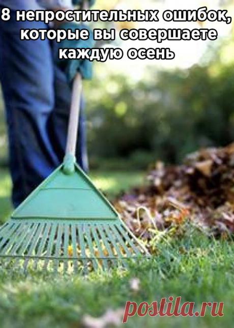 8 непростительных ошибок, которые вы совершаете каждую осень