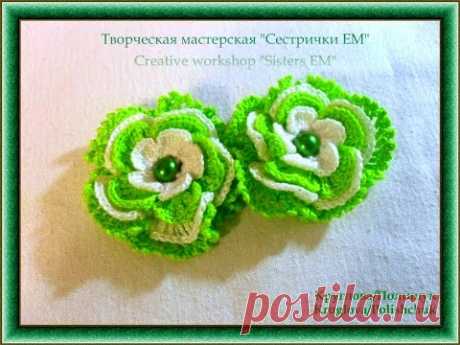Роза крючком &quot;Роза вариант два&quot; /Rose crochet &quot;rose option two&quot;