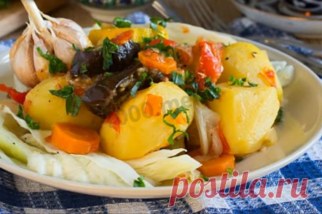 Овощи в казане тушеные на плите рецепт с фото пошагово и видео - 1000.menu
